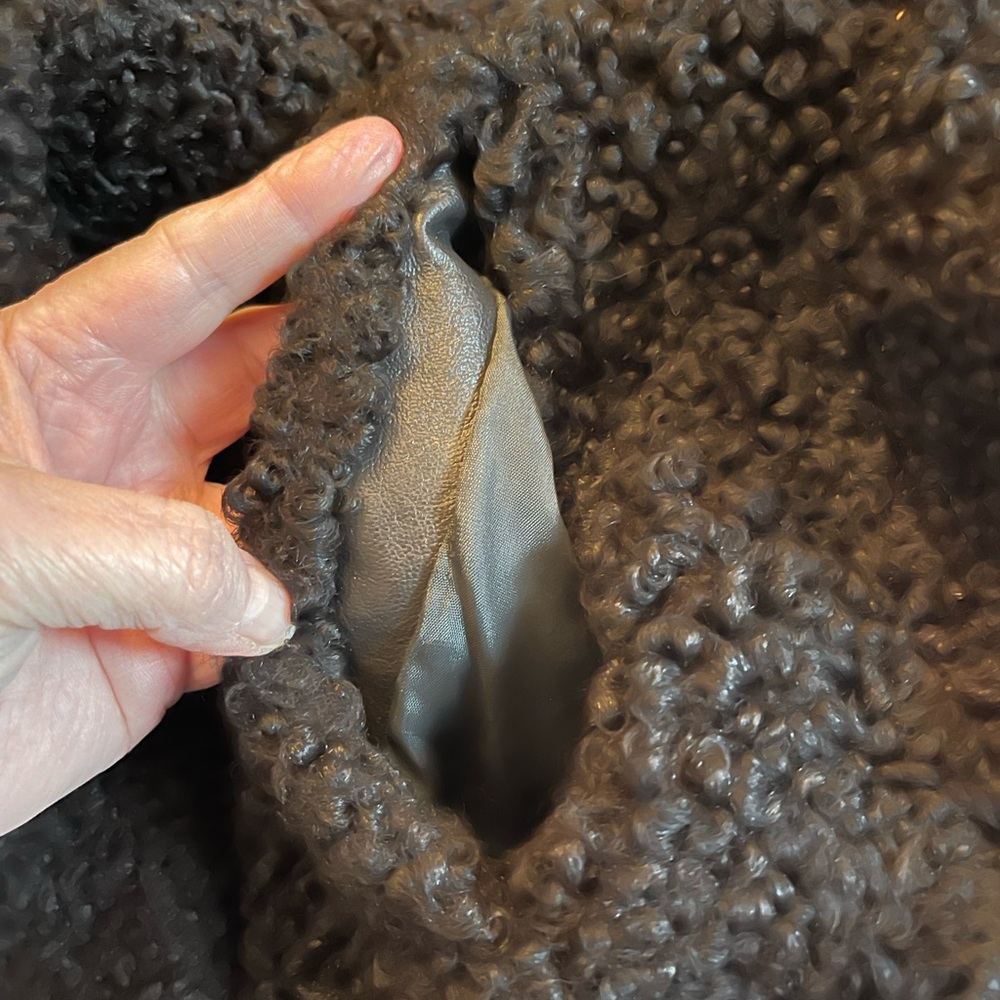 Vintage Persian Lamb Fur Black Cozy Jacket - Picture 5 of 15